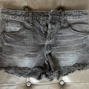 Free people black Jean shorts